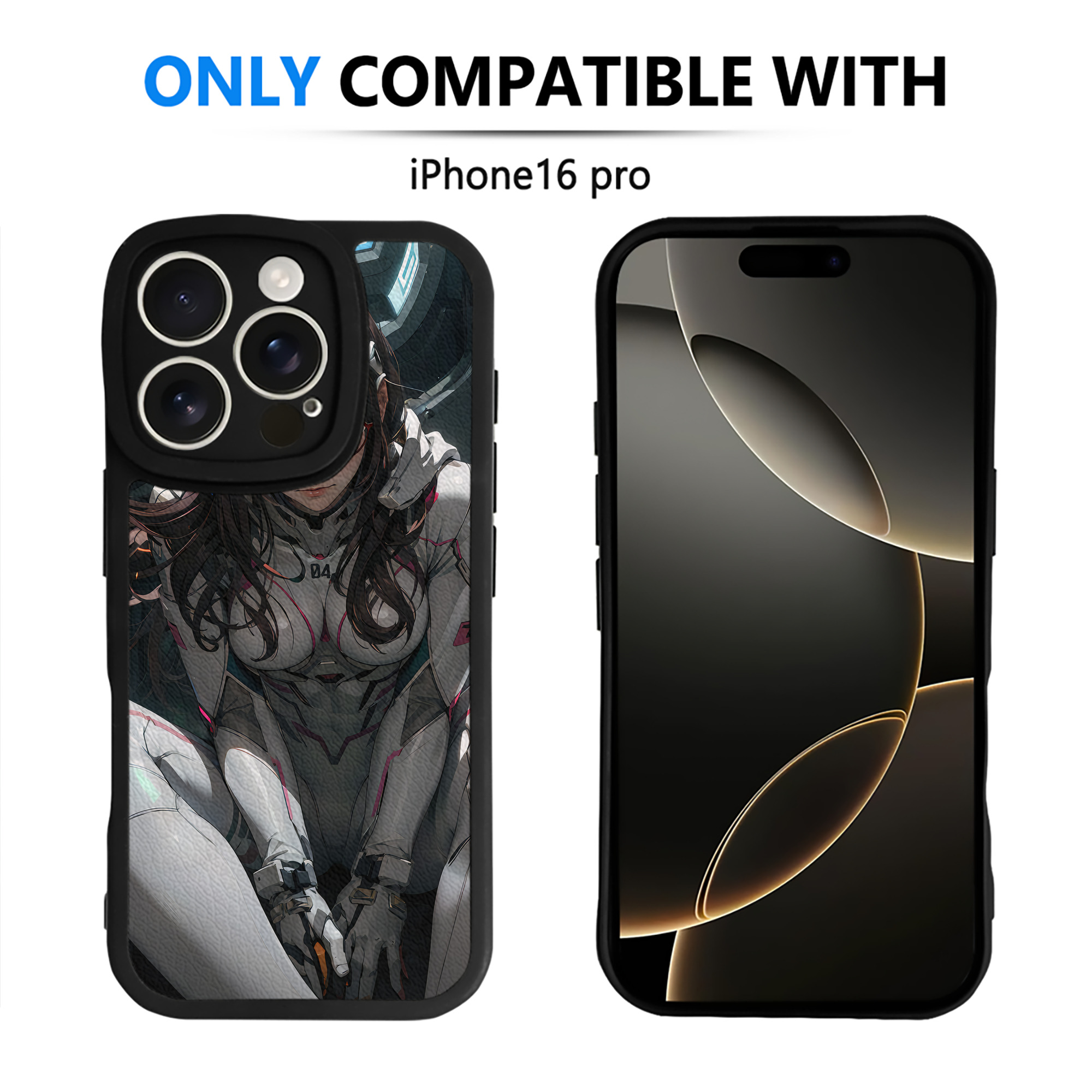 （画像用） EVA 新世紀エヴァンゲリオン 【iPhone 16シリーズ対応】シリコンスマホケース（レザー調） 材質：シリコン